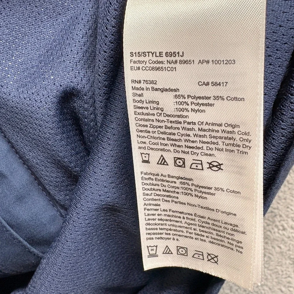 Timberland Field‎ Jacket Mens Large Blue Long Sleeve Hyvent Water Repellent